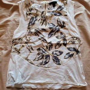 J Crew Linen Cotton Sleeveless Shirt - Small